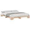 vidaXL Estructura de cama Marr&oacute;n 180 x 220 cm Madera de pino macizo