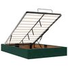 vidaXL Estructura cama otomana colchones terciopelo verde oscuro
