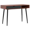 vidaXL Escritorio ordenador caj&oacute;n madera ingenier&iacute;a marr&oacute;n 110x50x75cm