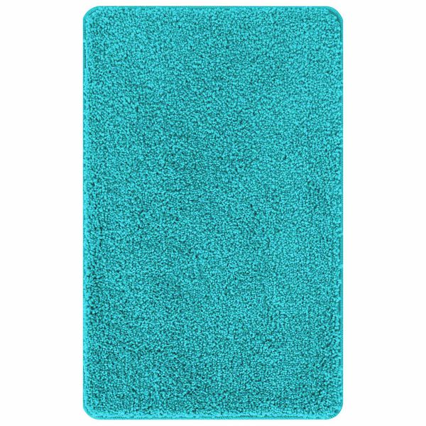 vidaXL Conjunto de alfombra de ba&ntilde;o antideslizante 3 pcs Tuquesa PP