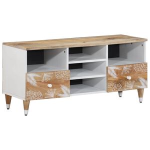 vidaXL Mueble de TV madera maciza de mango 100x33,5x46 cm