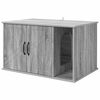 vidaXL Casa para Gatos Sonoma gris 85 x 55 x 50,5 cm