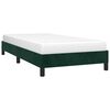 vidaXL Estructura de cama sin colch&oacute;n terciopelo verde oscuro 90x200cm