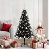 vidaXL &Aacute;rbol de Navidad con 150 LED con soporte Negro 150 cm PVC