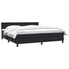 vidaXL Cama box spring con colch&oacute;n terciopelo negro 180x210 cm