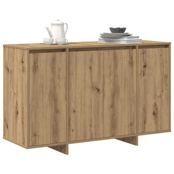 vidaXL Vitrina Roble artisan 120 x 41 x 75 cm Madera contrachapada