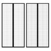 vidaXL Cortina mosquitera para puerta 2 uds im&aacute;n negro 210 x 100 cm