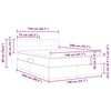 vidaXL Cama con almacenamiento y colch&oacute;n Crema 140 x 200 cm