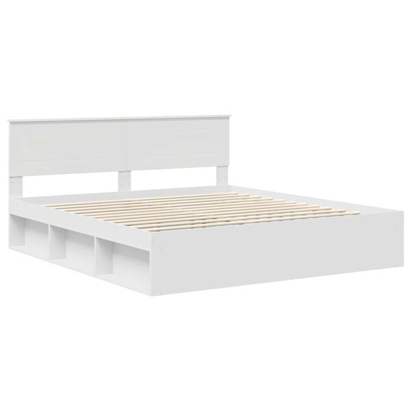 vidaXL Estructura de cama 180 x 200 cm Madera de ingenier&iacute;a