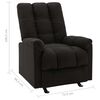 vidaXL Sill&oacute;n reclinable de tela negro