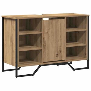 vidaXL Gabinete de Lavabo para Ba&ntilde;o Roble artisan 91 x 35 x 60 cm