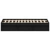 vidaXL Estructura de cama sin colch&oacute;n roble negro 200x200 cm
