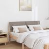vidaXL Cabecero tapizado Taup&eacute; 140 cm Madera de pino macizo