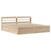 vidaXL Estructura de cama con cabecero madera maciza pino 180x200 cm