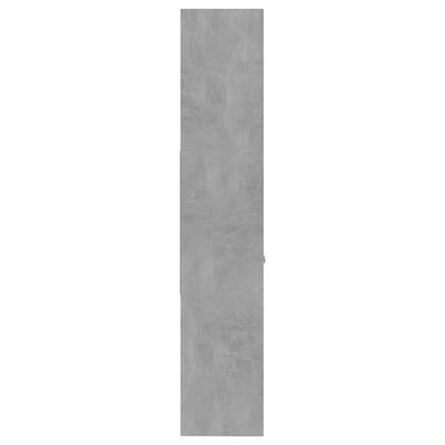 vidaXL Estantería de madera contrachapada gris hormigón 60x35x180 cm