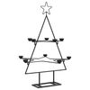 vidaXL &Aacute;rbol de Navidad para decoraci&oacute;n metal negro 75 cm