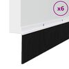 vidaXL Sellos de cepillo de puerta atornillables 6 pcs 100 cm