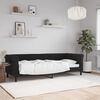 vidaXL Sof&aacute; cama sin colch&oacute;n terciopelo negro 80x200 cm