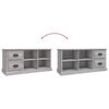 vidaXL Mueble de TV madera contrachapada gris Sonoma 102x35,5x47,5 cm