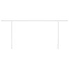 vidaXL Toldo retr&aacute;ctil manual con postes crema 6x3,5 m