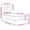 vidaXL Estructura cama otomana colchones terciopelo rosa 80x200cm