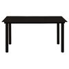 vidaXL Juego de comedor para jardín 7 piezas ratán PVC negro