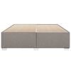 vidaXL Cama sin colch&oacute;n tela gris taupe 200x200 cm