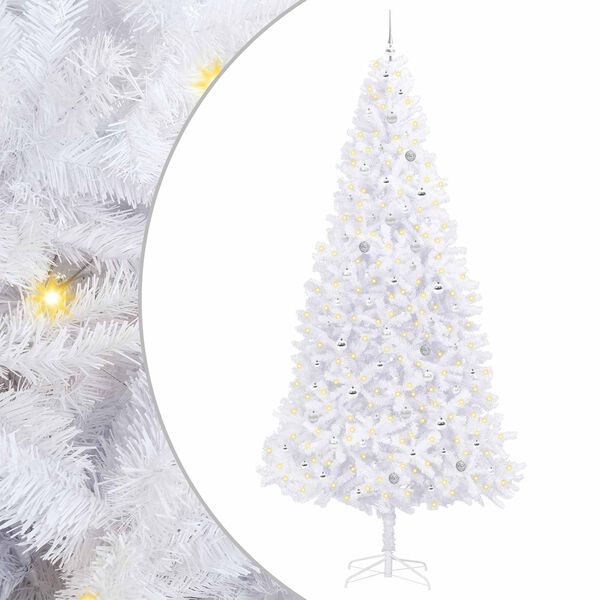 vidaXL Árbol de Navidad artificial con 300 LED 300 cm PVC y Acero