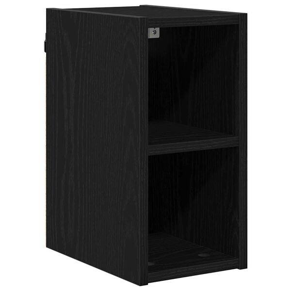 vidaXL Mueble colgante Roble Negro 20 x 29,5 x 40 cm