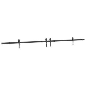 vidaXL Kit de herrajes para puertas correderas acero negro 305 cm