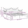 vidaXL Estructura de cama de d&iacute;a Negro 90 x 200 cm Acero