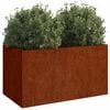 vidaXL Jardinera de acero corten 62x40x39 cm