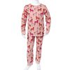 Pijama infantil de manga larga rosa claro 92