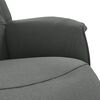 vidaXL Sill&oacute;n reclinable con reposapi&eacute;s tela gris oscuro