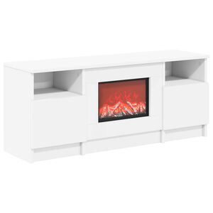 vidaXL Chimenea el&eacute;ctrica Blanco 98 x 28,5 x 40,5 cm
