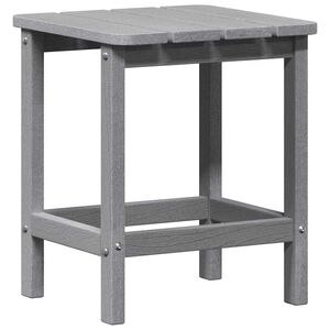 vidaXL Mesa lateral Gris Claro 38 x 38 x 46 cm Polietileno