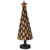 vidaXL &Aacute;rbol de Navidad con soporte Marr&oacute;n 90 cm Madera de teca maciza