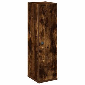 vidaXL Mueble de ba&ntilde;o con portarrollos roble ahumado 20,5x22x72 cm