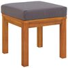 vidaXL Juego comedor de jardín 6 pzas con cojines madera maciza acacia