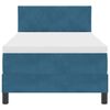 vidaXL Cama tipo Box Spring Azul Oscuro 90 x 200 cm Terciopelo