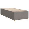 vidaXL Cama box spring con colch&oacute;n tela gris taupe 90x190 cm