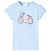 Camiseta infantil azul claro 140
