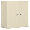 vidaXL Armario de pl&aacute;stico dise&ntilde;o madera blanco angora 79x43x85,5 cm