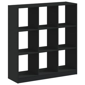 vidaXL Estanter&iacute;a de madera de ingenier&iacute;a negra 102x32x108 cm