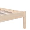 vidaXL Estructura cama individual sin colch&oacute;n madera maciza 90x190 cm