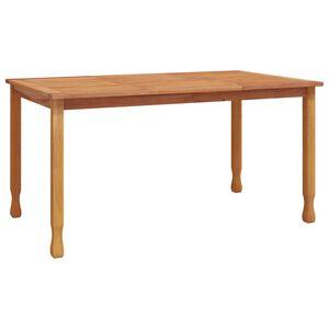 vidaXL Mesa de comedor de jard&iacute;n madera maciza de teca 150x90x75 cm
