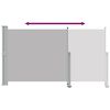 vidaXL Toldo lateral retr&aacute;ctil para patio 140x300 cm gris
