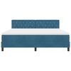 vidaXL Cama tipo Box Spring Azul Oscuro 180 x 200 cm Terciopelo