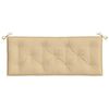 vidaXL Cojines para banco jardín 2 uds tela beige melange 120x50x7 cm