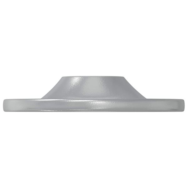 vidaXL Percha con Agujero de Llave 2 pcs Plateado 45 x 16 x 3.5 mm